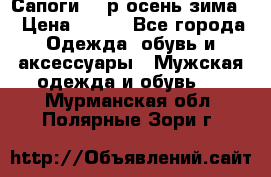 Сапоги 35 р.осень-зима  › Цена ­ 700 - Все города Одежда, обувь и аксессуары » Мужская одежда и обувь   . Мурманская обл.,Полярные Зори г.